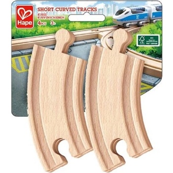 Image 1 of Hape - Игрален комплект Железопътни, извити линии, 4 броя