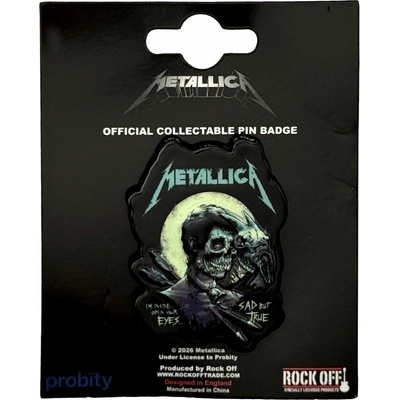 RukaHore odznak Metallica Pin badge sad but true