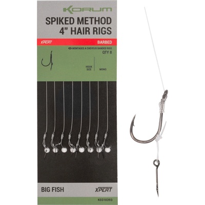 Korum Návazce Spiked Method Hair Rigs Barbed - #14 0,23 mm 8 lb – Sleviste.cz