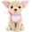 Studio Pets Плюшена играчка Studio Pets - Куче Чихуахуа с панделка, Пинки (6224)
