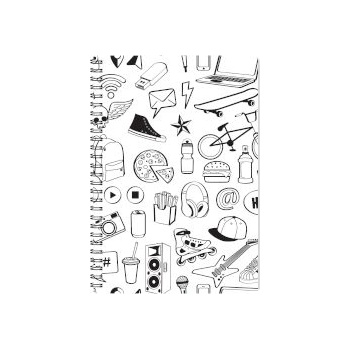 Sentio Тетрадка със спирала 17х25 см, 80 листа Daily