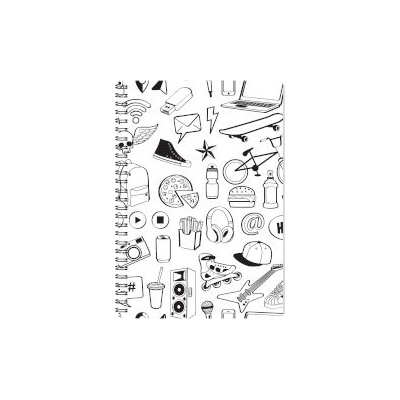 Sentio Тетрадка със спирала 17х25 см, 80 листа Daily