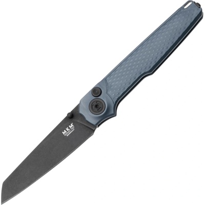 MKM MIURA – CPM Magnacut DSW bld - SOLID Grey Alu hdl, BUTTON LOCK - REV. S/S CLIP MK MI-AGYB