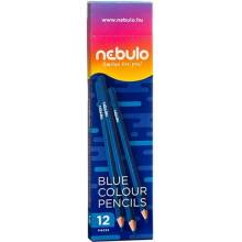 Nebulo trojuholníková farebná ceruzka modrá KC TR 1