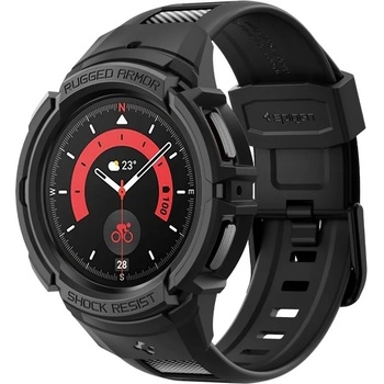 Spigen Удароустойчив калъф с каишка за Samsung Galaxy Watch 5 Pro (45mm) от Spigen Rugged Armor Pro - черен (ACS05301) - 10036