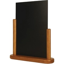 Securit Menu tabule s polovičním rámem, teaková, 320 x 270 mm