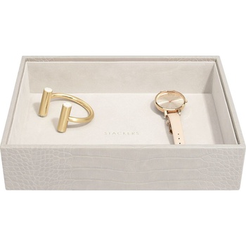 Stackers Ковчеже за бижута Stackers Croc отварящо се cлassic сивкаво (74351)