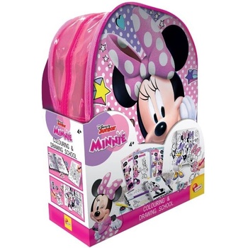 Lisciani Творчески комплект, Lisciani, Minnie, 2 в 1 раница с комплект за рисуване