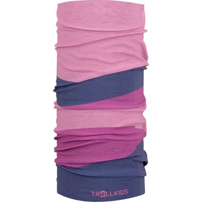 Trollkids Детски шал Trollkids Girl's Coastal Sunset Multitube Neckerchief - Wild Rose / Violet Blue / Mallow Pink - размер One Size (203-2623-0211)