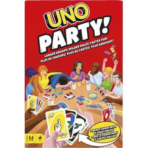 Mattel Games HMY49 настолна игра UNO Party Игри с карти Shedding (64344)