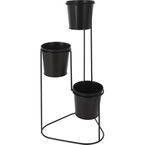 Koopman ЦВЕТАРНИК qd1000540 МЕТАЛЕН 23х22х46см САКСИИ ЧЕРЕН МАТ (qd1000540)