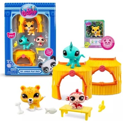 TM Toys Littlest Pet Shop: Фигурки комплект, серия 1 - 3 бр. - Джунгла (LPS00515)