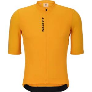 Scott Мъжка фланелка с къс ръкав за колоездене Scott Jersey Pro S/S Cycling jersey - Gleam Orange (056-4071-0312)