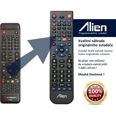 Diaľkový ovládač Alien Octagon SF4008 4K UHD