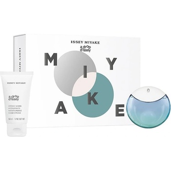 Issey Miyake A Drop D`Issey Fraiche Подаръчен комплект за жени Размер EDP 50 ml + крем за ръце 50 ml