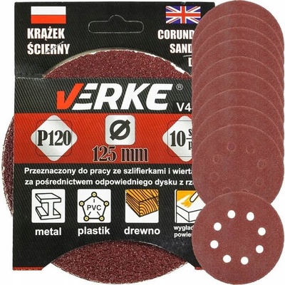 Verke Brusný výsek 125mm P120 10ks V44175