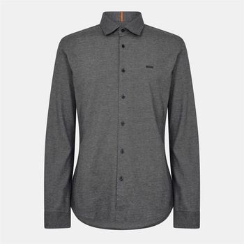 HUGO BOSS Риза Boss Men's Long Sleeve Plain Shirt - Dark Blue
