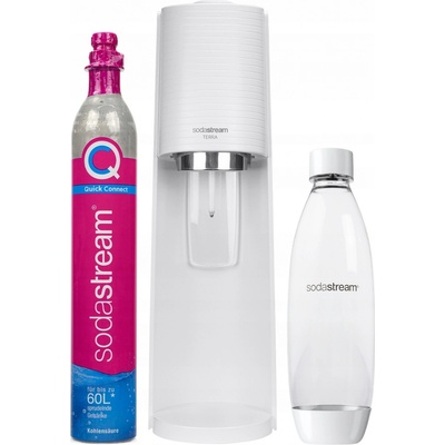 Sodastream Terra Biely Bombička s CO2 Fľaša 1L