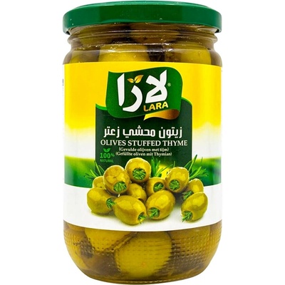 Lara Zelené olivy plnené tymianom 375 g