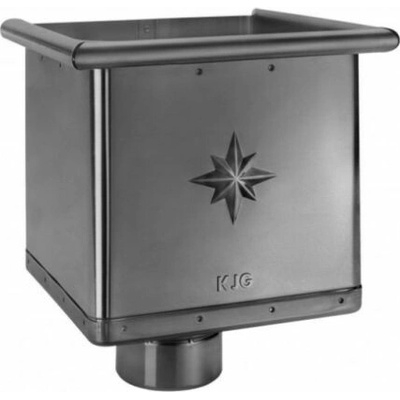 KJG Kotlík zberný Kubický exzentrický Ø 120 mm pozink RAL 7016 antracitová