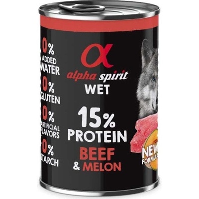 Alpha Spirit Wet Beef & Melon 12 x 400 g