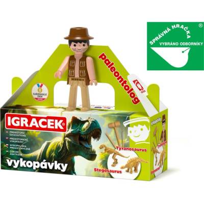 Efko IGRÁČEK PALEONTOLOG s vykopávkami dinosaurů Tyranosaura a Stegosaura