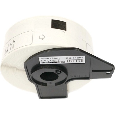 Etikety / štítky pro tiskárny BROTHER QL - typ DK-11201 - kompatibilní - 29 mm x 90 mm - 400 kusů, bílá (adresní štítky) – Zboží Živě
