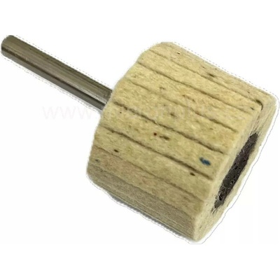 Lamelový kot. stopka Filc bílý, tuhý 40x30-6