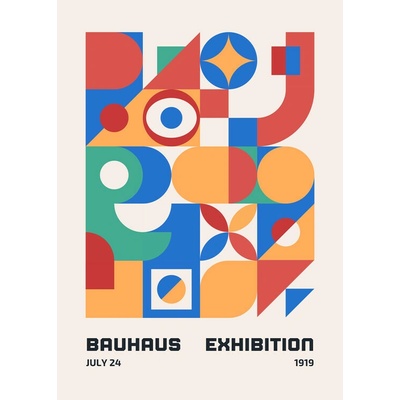 Plagát, Obraz - Bauhaus Print 19, 30 × 40 cm