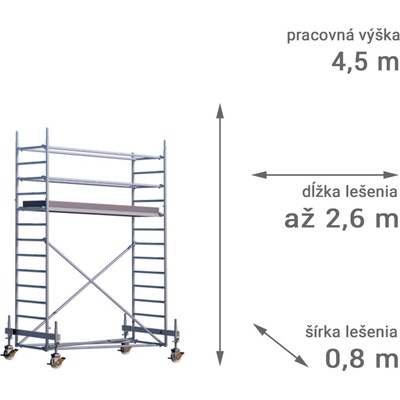 RUX MOBILO 800 4,5 m 180 cm
