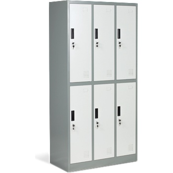 Carmen Метален шкаф Carmen CR-1243 K LUX - сив+тъмносив