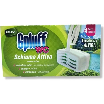 Spluff ароматизатор за тоалетна чиния, 4 броя х 33гр, Бор
