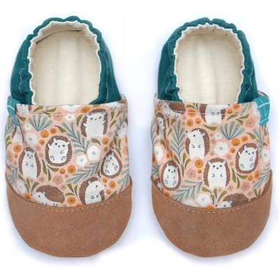 Detské barefoot papuče teplé papučky TITOT Cute Hedgehoges