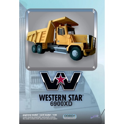 Zdeněk Čechal sklápěč Western Star 6900XD stavebnice papírového modelu