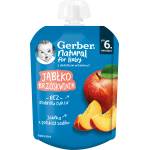 Nestle Плодово пюре Nestle Gerber - Пауч с праскова и ябълка, 6м+, 80 g (12515586) - ozone