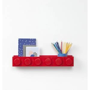 LEGO® Детски червен стенен рафт Sleek - LEGO® (41121730)