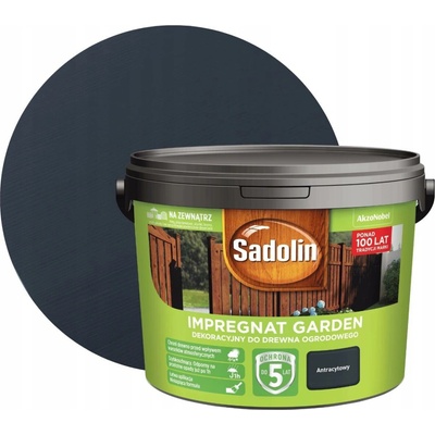 Sadolin Zahradní impregnace na dřevo 9L antracitová