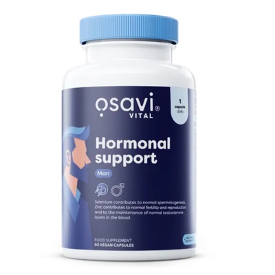 Osavi Hormonal support Man, хормонална подкрепа за мъже, 60 растителни капсули