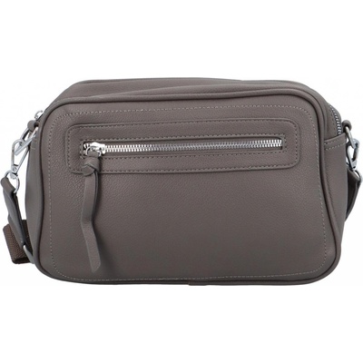 Příjemná dámská koženková crossbody Ivette šedá