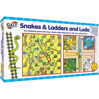 Детски игри 2 в 1 Galt - Змии и стълби и Не се сърди човече (A0528Е)