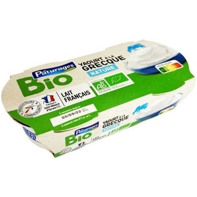 Pâturages BIO řecký jogurt 2 x 150 g