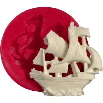 Cesil Silikonová forma Pirátská loď 5x5,5 cm
