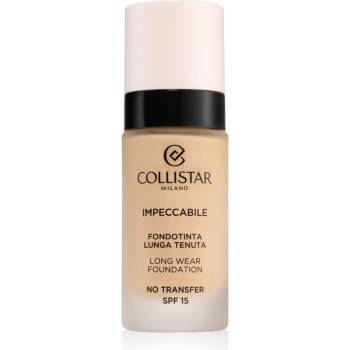 Collistar Impeccabile Long Wear Foundation дълготраен фон дьо тен SPF 15 1R Rosy Avory 30ml