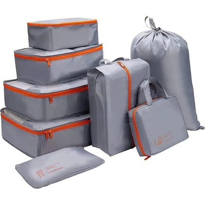 KUFRYPLUS Cestovní organizéry 8 ks SN1154 šedá