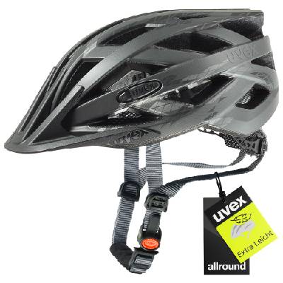 i-vo cc - Lightweight all-round helmet for men and women - individual size adjustment - matt black smoke - 52-57 cm - S4104231115