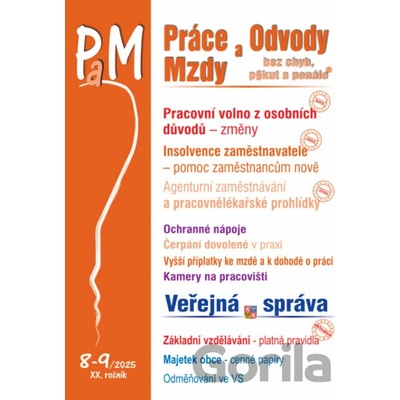 Práce a mzdy 8-9/2025 – Pracovní volno z osobních důvodů