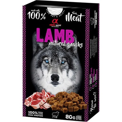 Alpha Spirit Dog Naturals Sušené jahňacie mäso 80 g