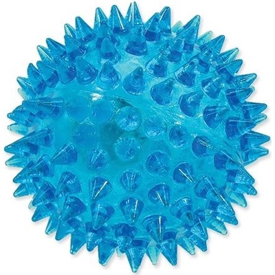 Dog Fantasy PLAČEK Hračka lopta LED modrý 6 cm 1 ks