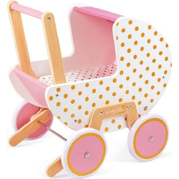 Janod Дървена количка за кукли Janod - Candy chic (J05886)