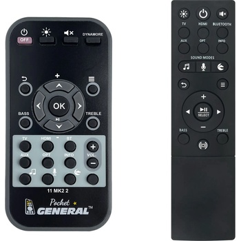 GENERAL TEUFEL Cinebar 11 MK2 20 RC - дистанционно управление дубликат (Cinebar 11 MK2 20 RC)